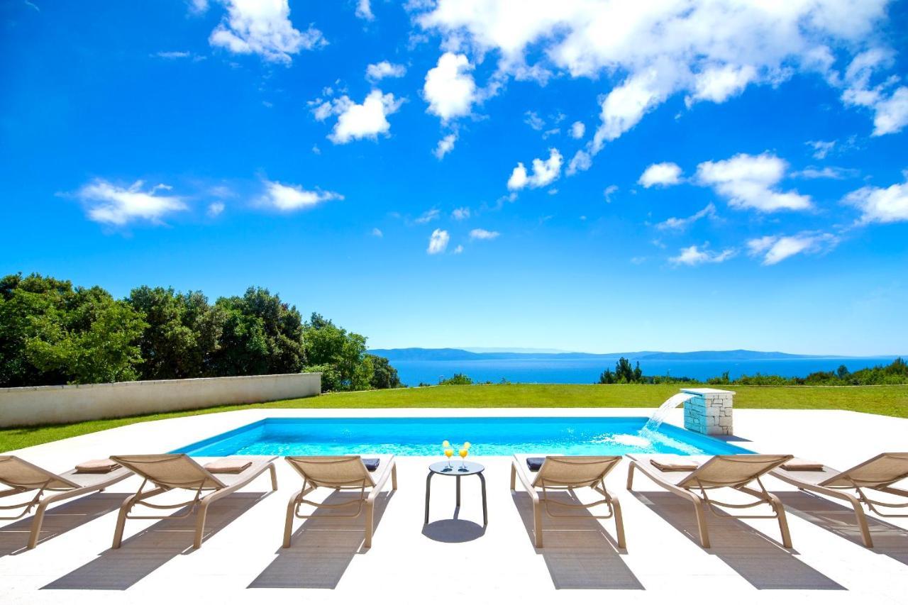 Luxury Panorama Vila With Amazing Seaview In Gondolici 7 Km From Rabac Labin  Luaran gambar