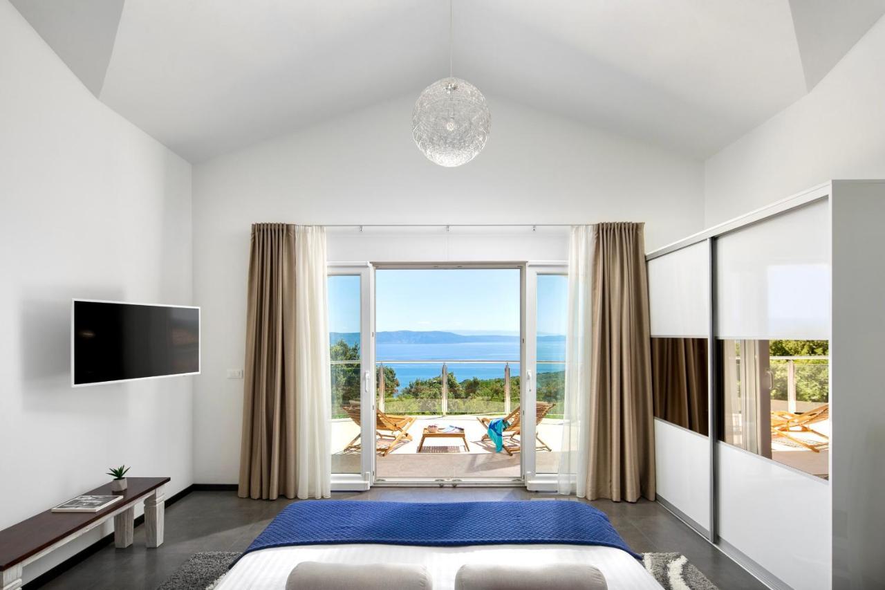 Luxury Panorama Vila With Amazing Seaview In Gondolici 7 Km From Rabac Labin  Luaran gambar
